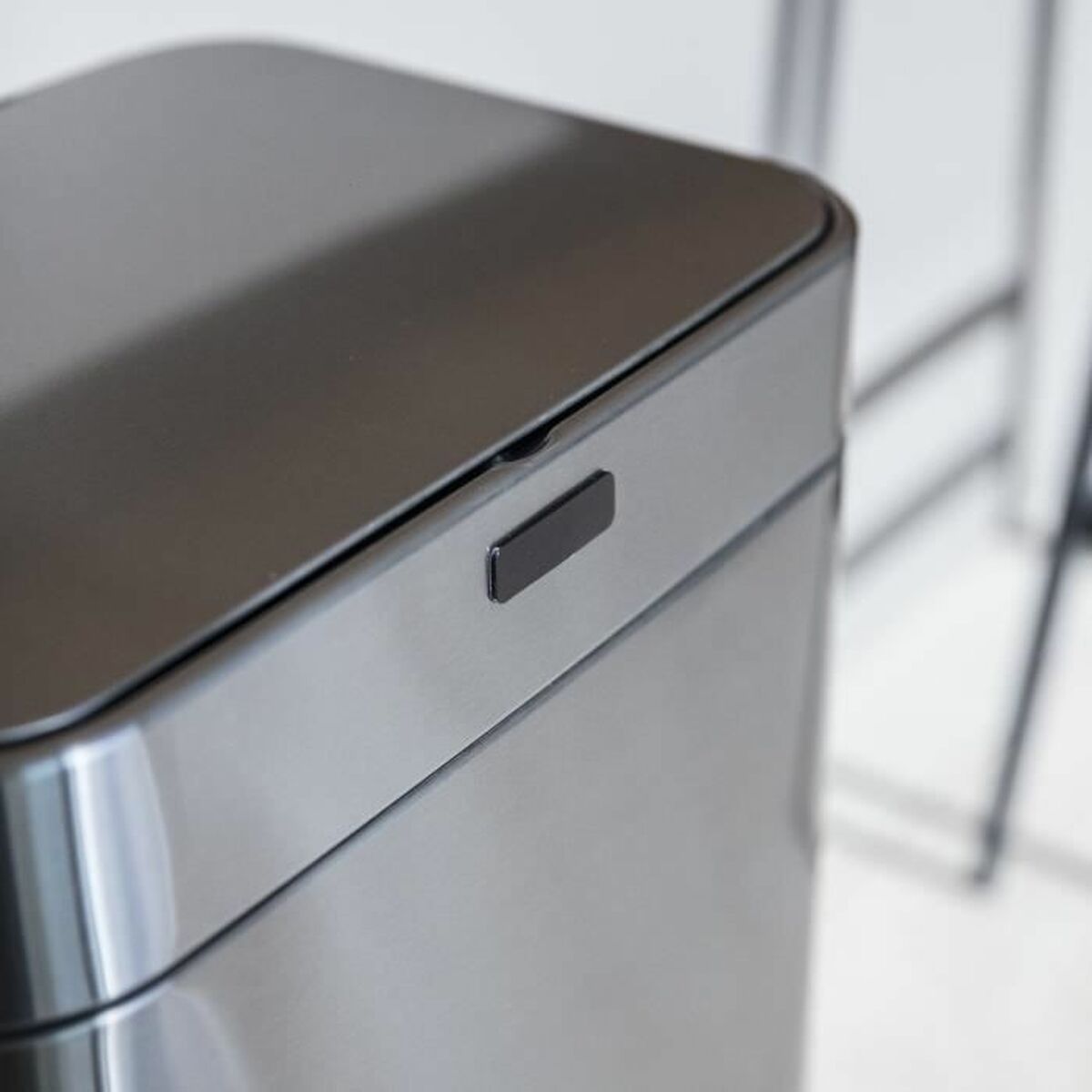Mülltonne Kitchen Move Grau Metall Edelstahl 60 L